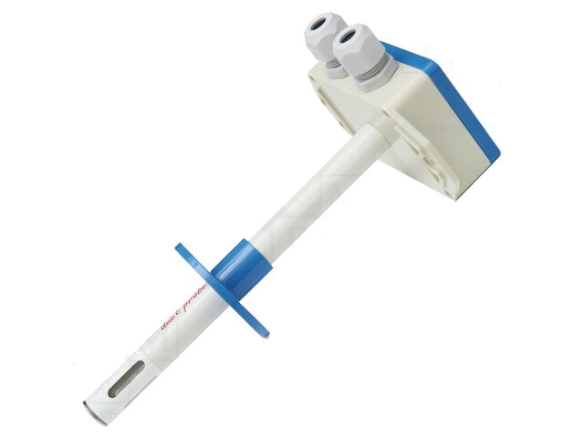 Omvormer: temperatuur en vochtigheid; Bereik: 0÷100% RH; 24VDC Omvormer: temperatuur en vochtigheid; Bereik: 0÷100% RH; 24VDC